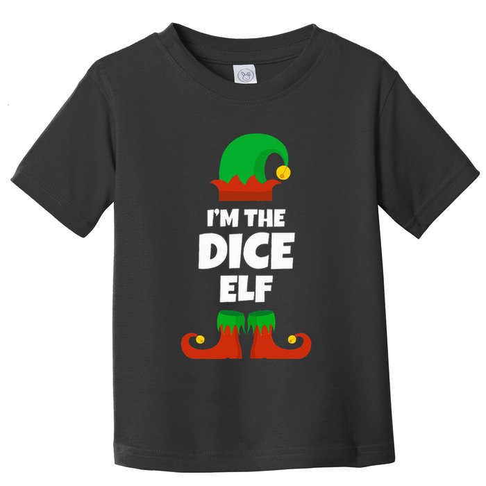 IM The Dice Elf Family Pajama Christmas Funny Bunco Rpg Toddler T-Shirt