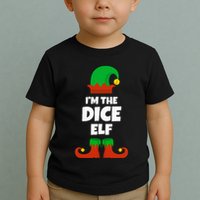 IM The Dice Elf Family Pajama Christmas Funny Bunco Rpg Toddler T-Shirt