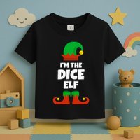 IM The Dice Elf Family Pajama Christmas Funny Bunco Rpg Toddler T-Shirt