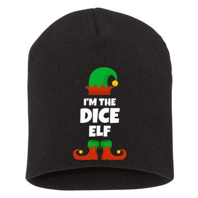 IM The Dice Elf Family Pajama Christmas Funny Bunco Rpg Short Acrylic Beanie