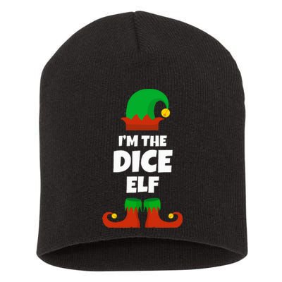 IM The Dice Elf Family Pajama Christmas Funny Bunco Rpg Short Acrylic Beanie