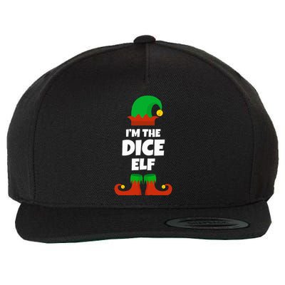 IM The Dice Elf Family Pajama Christmas Funny Bunco Rpg Wool Snapback Cap
