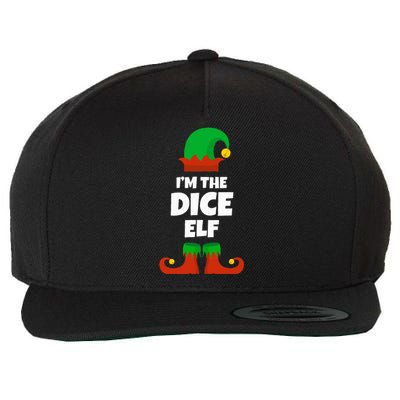 IM The Dice Elf Family Pajama Christmas Funny Bunco Rpg Wool Snapback Cap