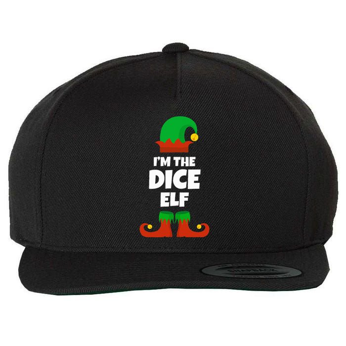IM The Dice Elf Family Pajama Christmas Funny Bunco Rpg Wool Snapback Cap