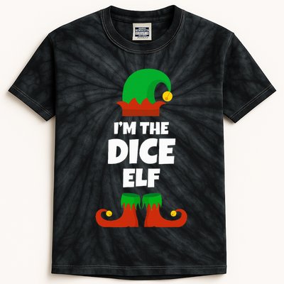 IM The Dice Elf Family Pajama Christmas Funny Bunco Rpg Kids Tie-Dye T-Shirt