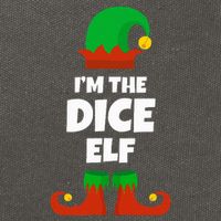 IM The Dice Elf Family Pajama Christmas Funny Bunco Rpg Cotton Canvas Backpack