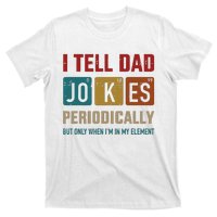 I Tell Dad Jokes Periodically Element Vintage Fathers Day T-Shirt