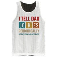 I Tell Dad Jokes Periodically Element Vintage Fathers Day Mesh Reversible Basketball Jersey Tank