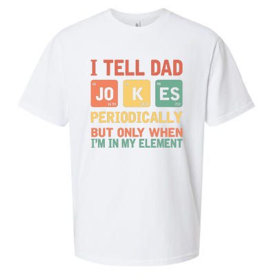 I Tell Dad Jokes Periodically Fathers Day Periodic Table Sueded Cloud Jersey T-Shirt