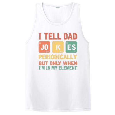 I Tell Dad Jokes Periodically Fathers Day Periodic Table PosiCharge Competitor Tank