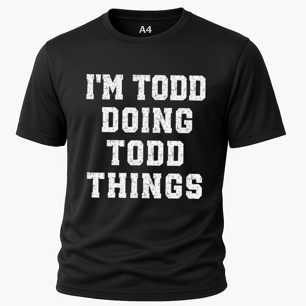 IM Todd Doing Todd Things Christmas Holiday Xmas Joke Cooling Performance Crew T-Shirt