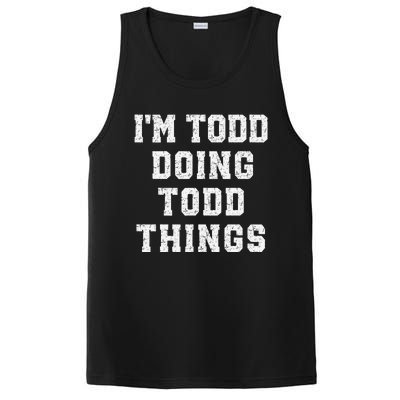 IM Todd Doing Todd Things Christmas Holiday Xmas Joke PosiCharge Competitor Tank