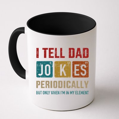 I Tell Dad Jokes Periodically Element Vintage Fathers Day Mug