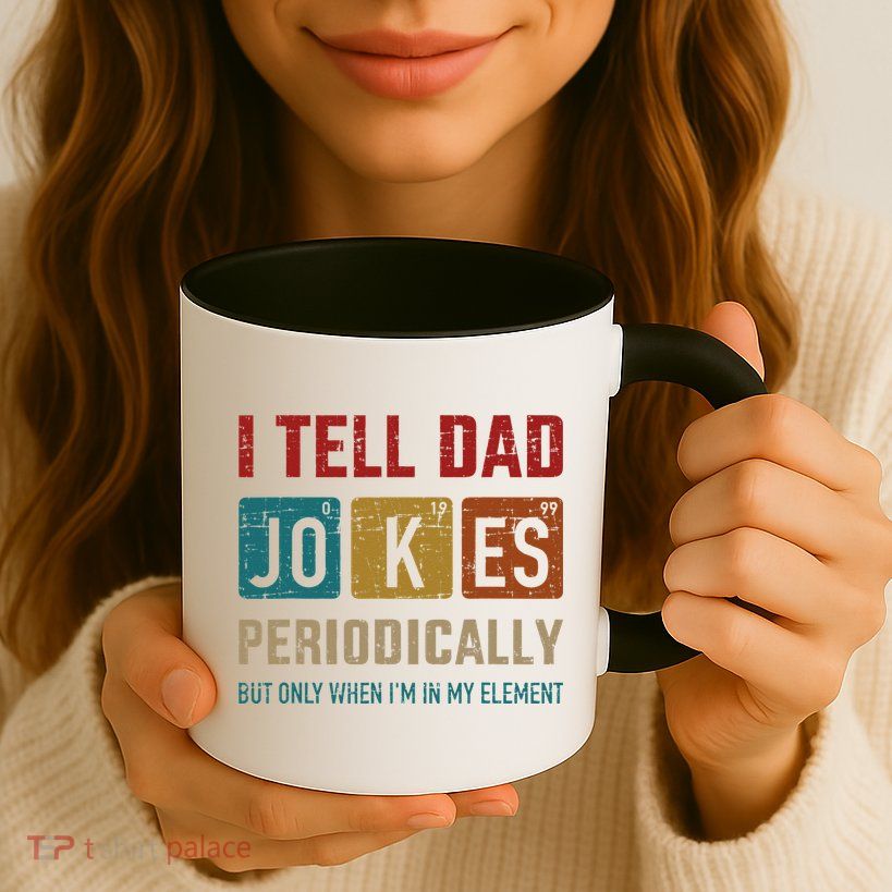 I Tell Dad Jokes Periodically Element Vintage Fathers Day Mug