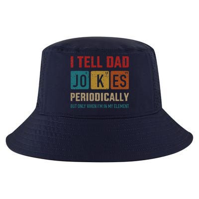 I Tell Dad Jokes Periodically Element Vintage Fathers Day Cool Comfort Performance Bucket Hat