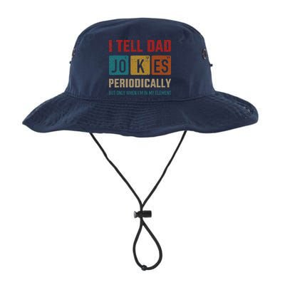 I Tell Dad Jokes Periodically Element Vintage Fathers Day Bucket Hat