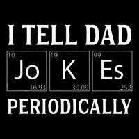 I Tell Dad Jokes Periodically Funny Fathers Day Stripe Pom Pom Beanie