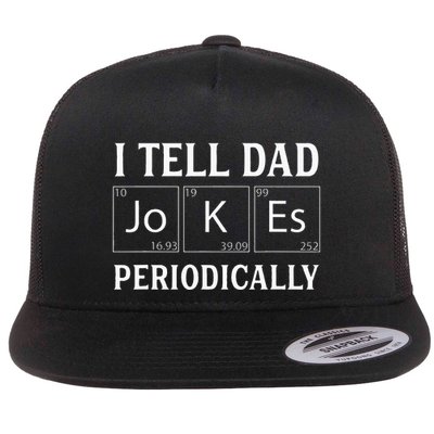 I Tell Dad Jokes Periodically Funny Fathers Day Flatbill Hat