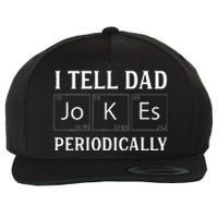 I Tell Dad Jokes Periodically Funny Fathers Day Wool Snapback Cap