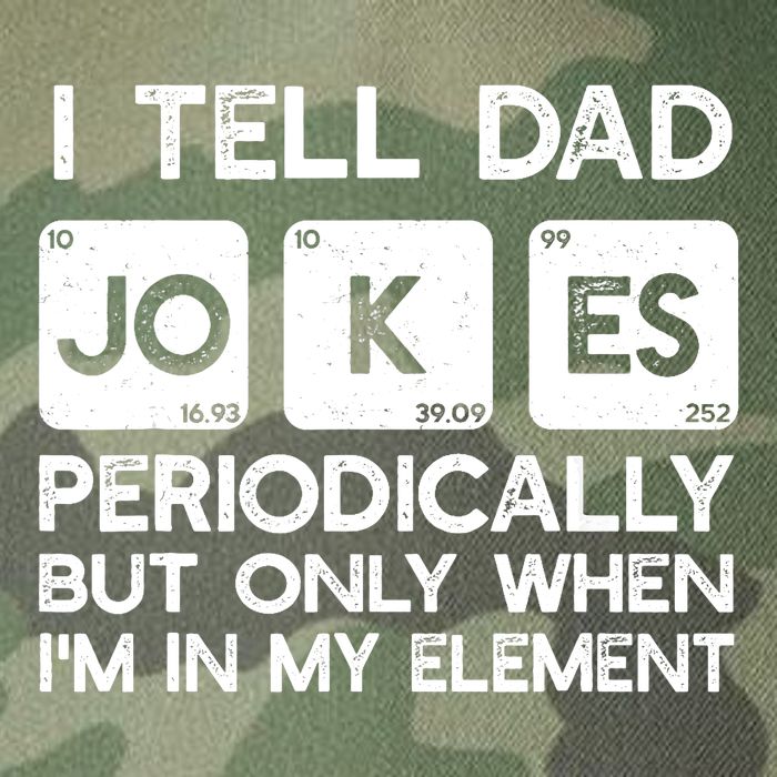 I Tell Dad Jokes Periodically but Only when I'm My Element Legacy Tie Dye Trucker Hat