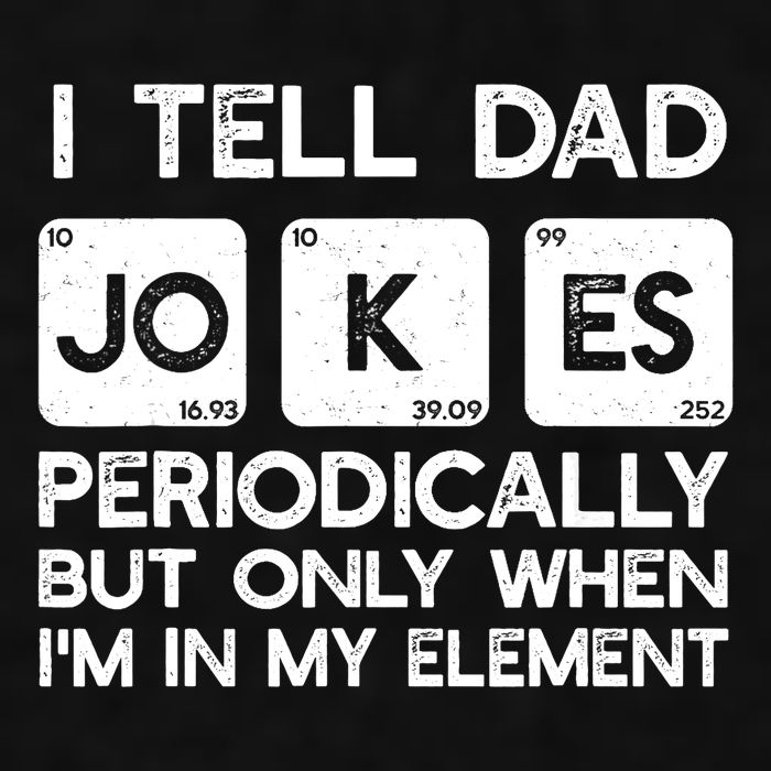 I Tell Dad Jokes Periodically but Only when I'm My Element Ladies PosiCharge Tri-Blend Wicking Tank