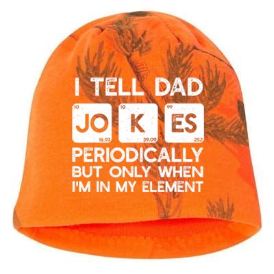 I Tell Dad Jokes Periodically but Only when I'm My Element Kati - Camo Knit Beanie