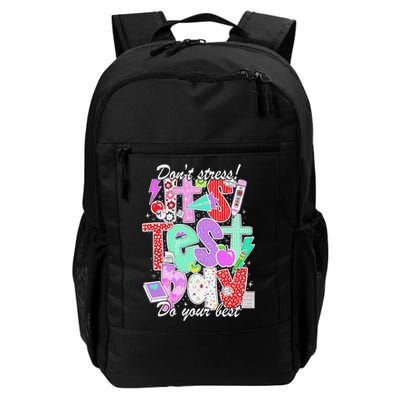 Its Test Day Dont Stress Do Your Best Preppy Test Day Daily Commute Backpack