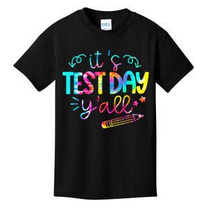 It's Test Day Yall Tie Dye Test Day Teacher Kids T-Shirt