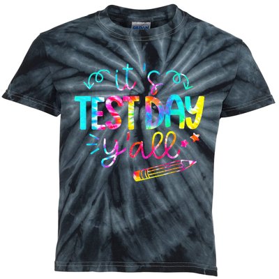 It's Test Day Yall Tie Dye Test Day Teacher Kids Tie-Dye T-Shirt