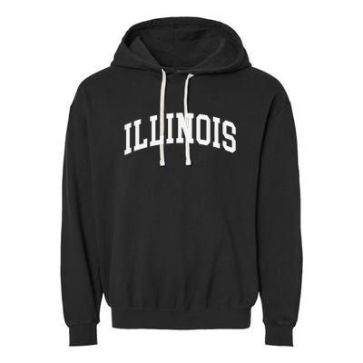 Illinois Throwback Design Classic Garment-Dyed Fleece Hoodie