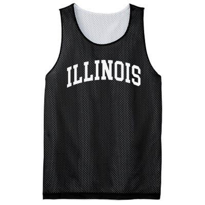 Illinois Throwback Design Classic Mesh Reversible Basketball Jersey Tank