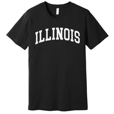 Illinois Throwback Design Classic Premium T-Shirt