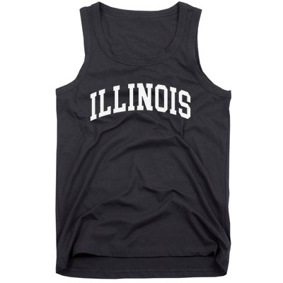 Illinois Throwback Design Classic Tank Top