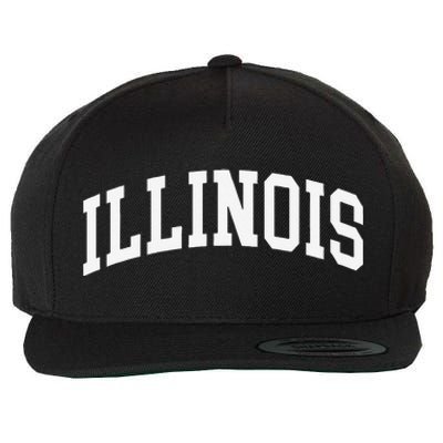 Illinois Throwback Design Classic Wool Snapback Cap