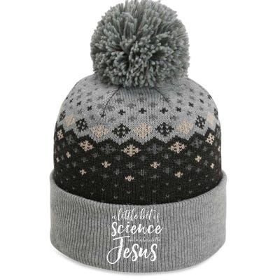 IVF Transfer Day Infertility Support IUI Science Jesus Gift Premium The Baniff Cuffed Pom Beanie