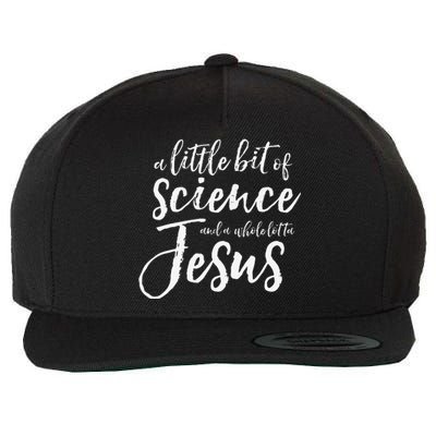 IVF Transfer Day Infertility Support IUI Science Jesus Gift Premium Wool Snapback Cap