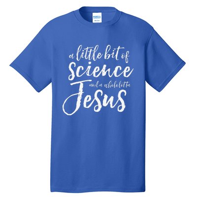 IVF Transfer Day Infertility Support IUI Science Jesus Gift Premium Tall T-Shirt