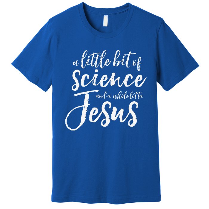 IVF Transfer Day Infertility Support IUI Science Jesus Gift Premium Premium T-Shirt