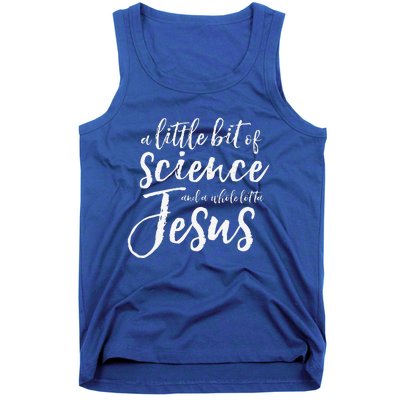 IVF Transfer Day Infertility Support IUI Science Jesus Gift Premium Tank Top