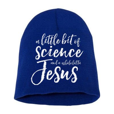 IVF Transfer Day Infertility Support IUI Science Jesus Gift Premium Short Acrylic Beanie