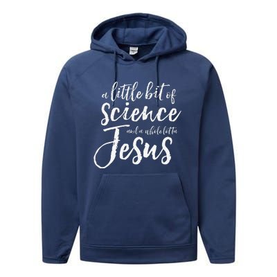 IVF Transfer Day Infertility Support IUI Science Jesus Gift Premium Performance Fleece Hoodie