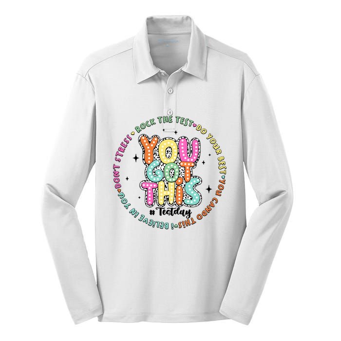 It’S Test Day You Got This Rock The Test Silk Touch Performance Long Sleeve Polo