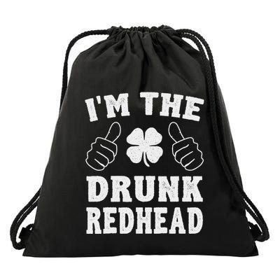 IM The Drunk Redhead Funny St Patricks Day Drawstring Bag