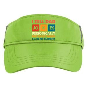 I Tell Dad Jockes Father's Day Adult Drive Performance Visor