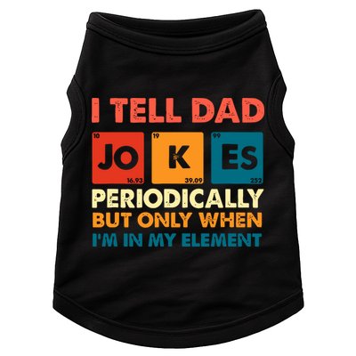 I Tell Dad Jockes Father's Day Doggie Tank