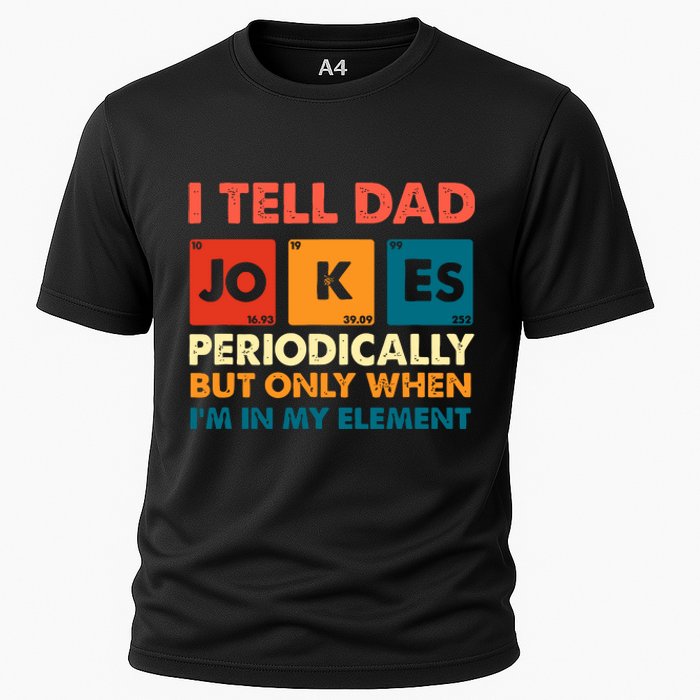 I Tell Dad Jockes Father's Day Cooling Performance Crew T-Shirt