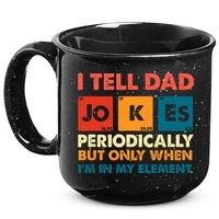I Tell Dad Jockes Father's Day 15oz Campfire Ceramic Mug