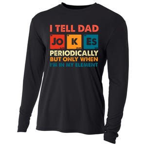 I Tell Dad Jockes Father's Day Cooling Performance Long Sleeve Crew