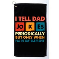 I Tell Dad Jockes Father's Day Golf Towel