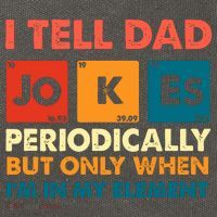 I Tell Dad Jockes Father's Day Cotton Canvas Backpack